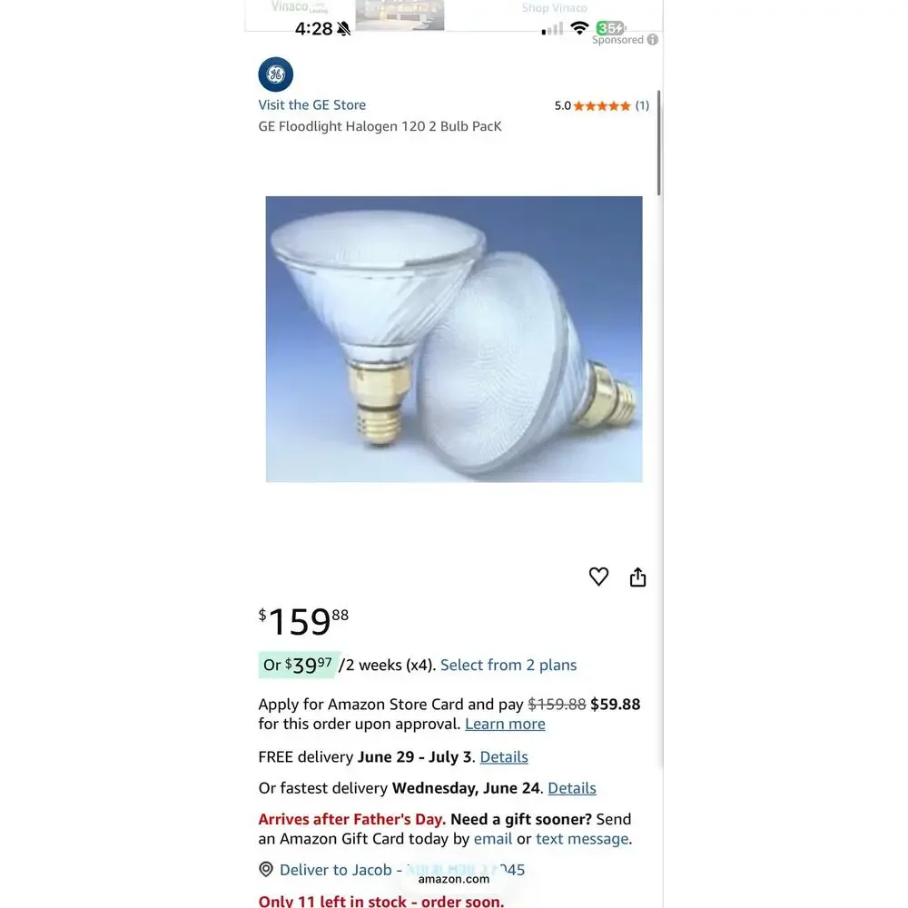 Halogen 120w floodlights